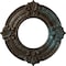Ekena Millwork Benson Ceiling Medallion (Fits Canopies up to 4 1/8"), 9"OD x 4 1/8"ID x 5/8"P, Bronze Blue Patina CM09BNBBS - alternate 1